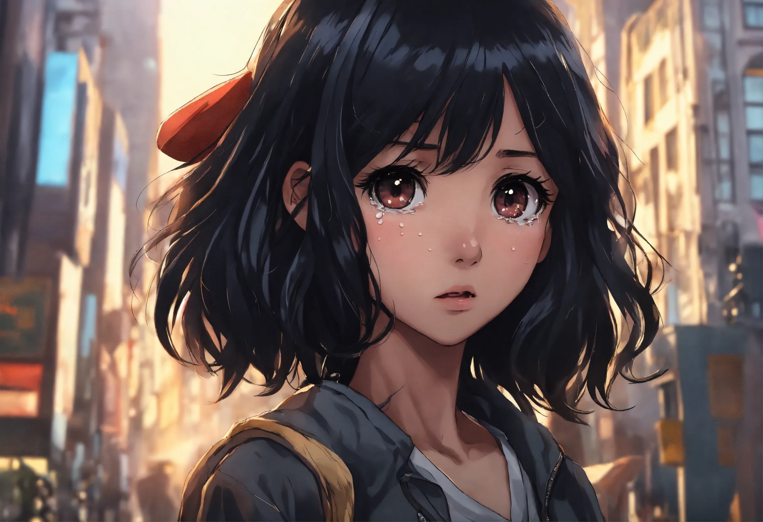 Shocked Anime Girl Laura - Nano Banana AI Prompt