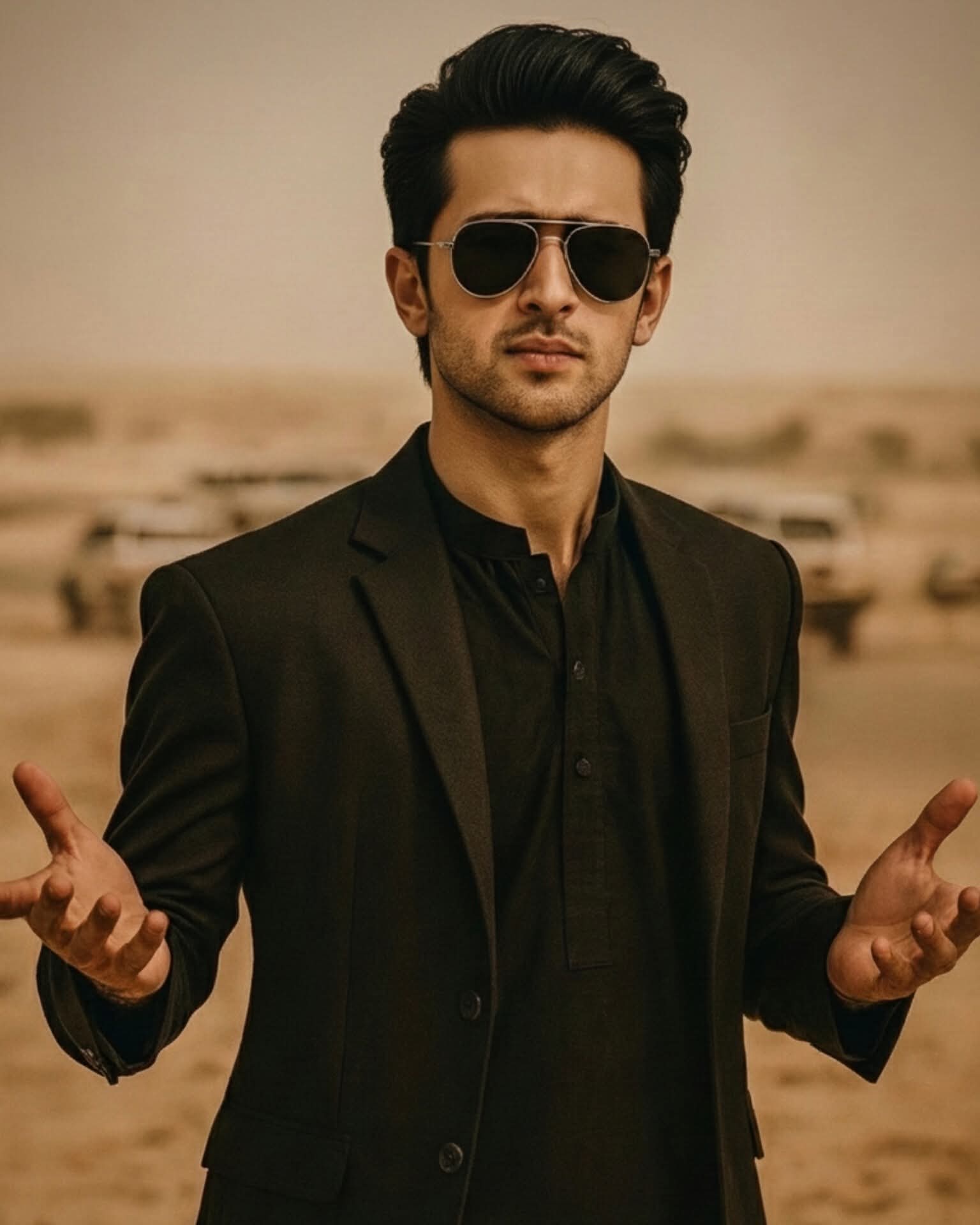 Rehman Dakait Style Pose - Nano Banana AI Prompt