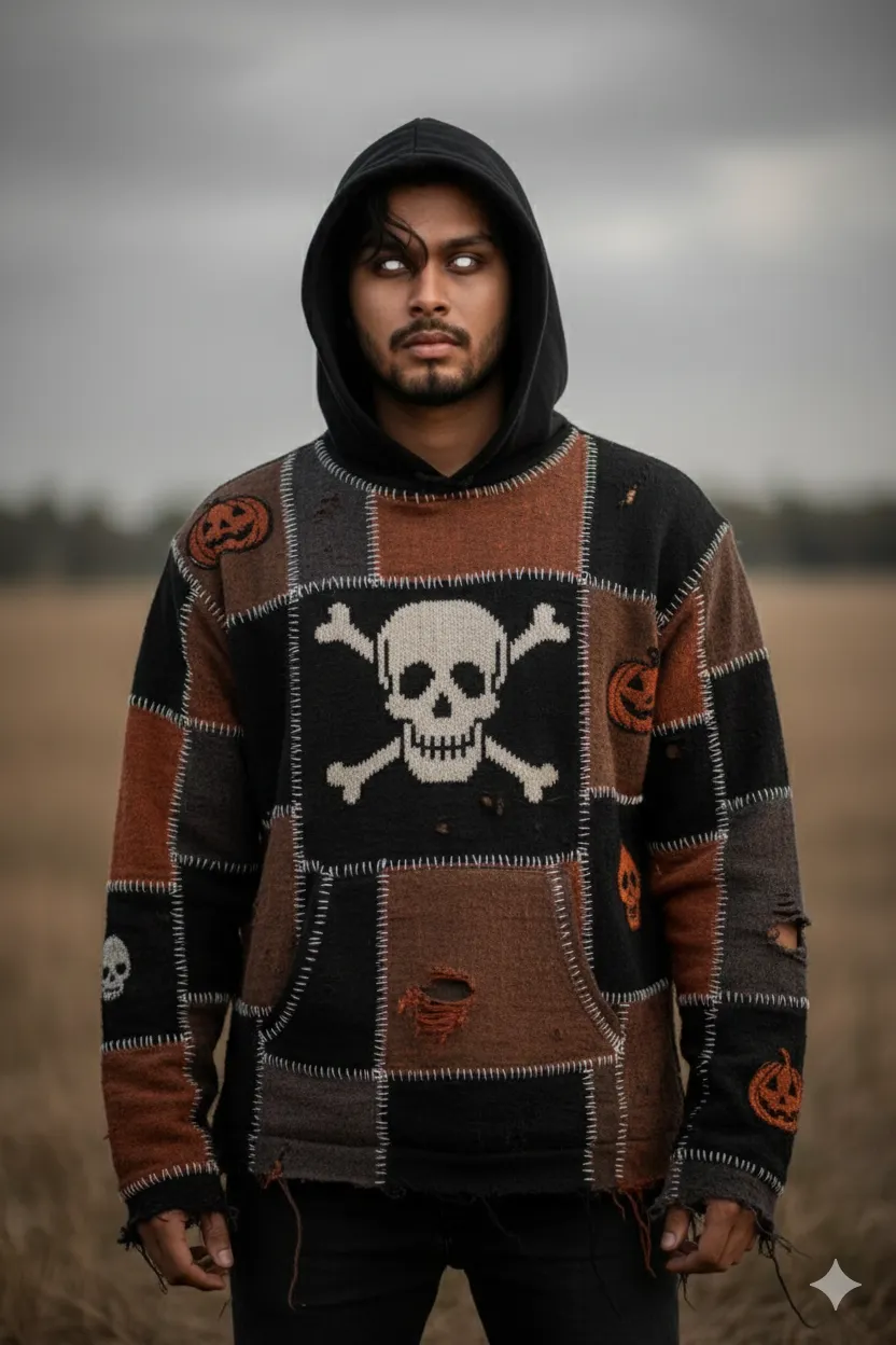 Ultra-Realistic Gothic Hooded Man AI Art - Nano Banana AI Prompt